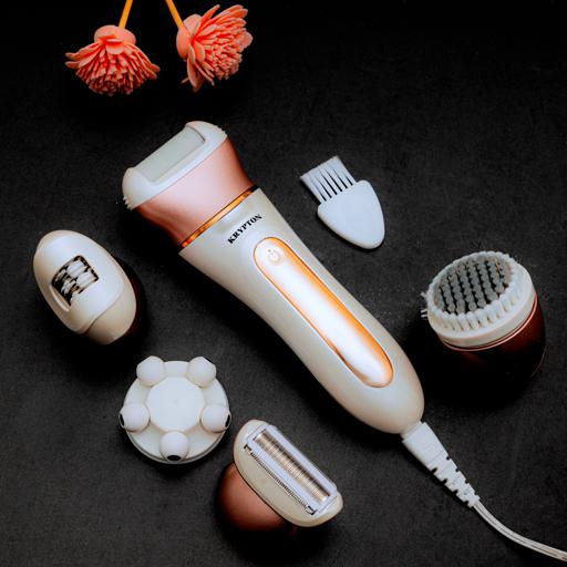 Krypton ,6-In-1 Rechargeable Multi-Function Beauty Kit With USB Cable