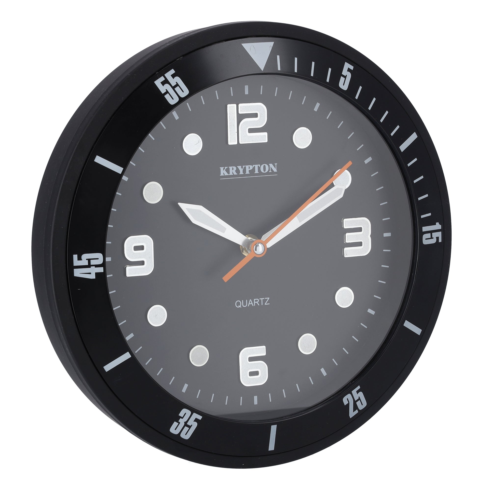Krypton Round Wall Clock Black KNWC6120 | stylish watch | accurate timekeeping | wall clock | round clock | Casio watch | wall watch | home décor | timepiece | Halabh.com