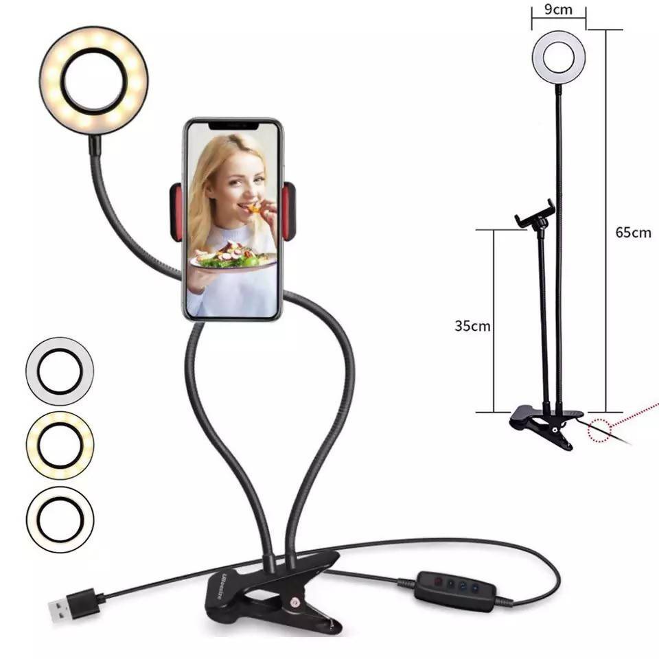 Live ( Makeup ) Ring Light Streaming Portable Phone Holder
