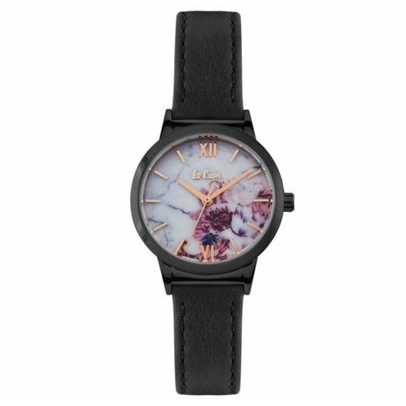 Lee Cooper Black Women Watch LC06665.631 | Resin | Water-Resistant | Minimal | Quartz Movement | Lifestyle| Business | Scratch-resistant | Fashionable | Halabh.com