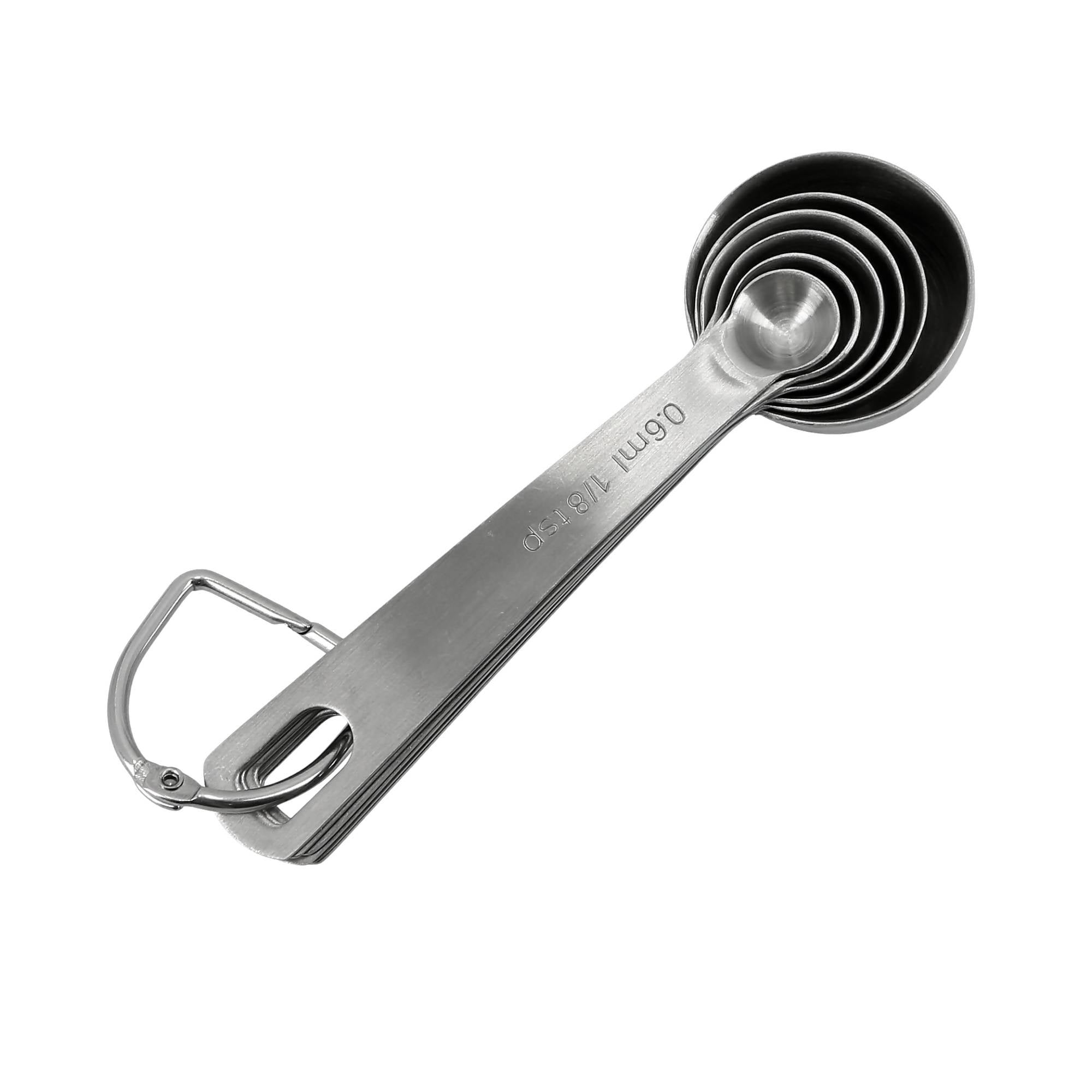 Royalford Stainless Steel Measuring Spoon Set 6 Pcs Silver