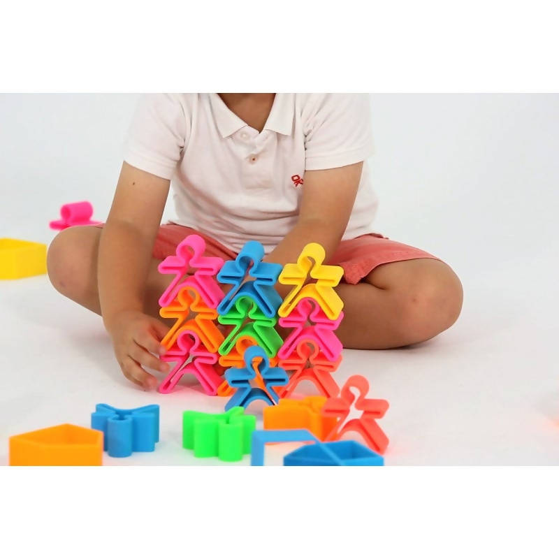 Dena 6 Kids 6 Houses Neon Multicolor