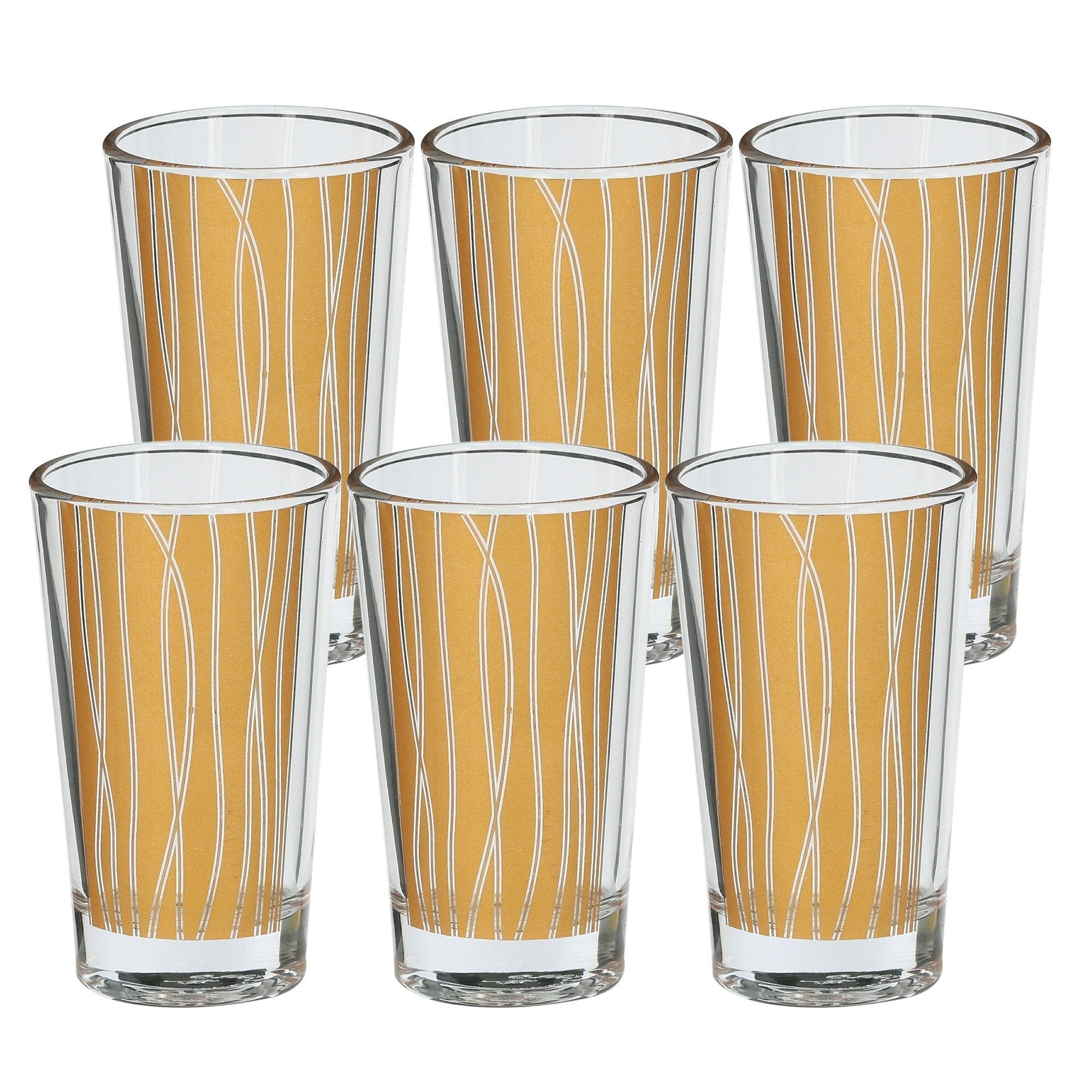 Royalford Glass Lana Royal Tea Set 6 Pieces