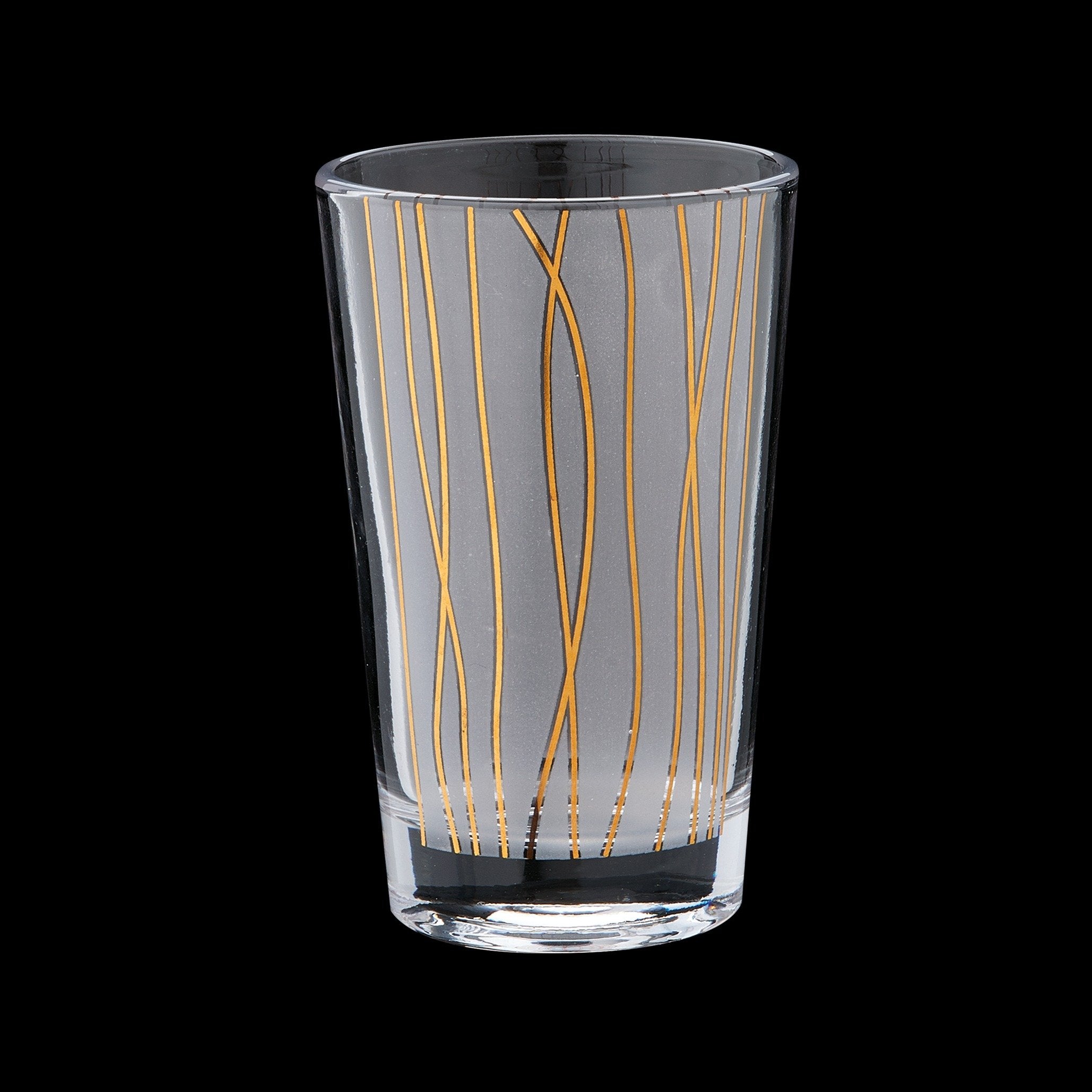 Royalford 6 Pieces Glass Lawa Royal Tea Set Gold