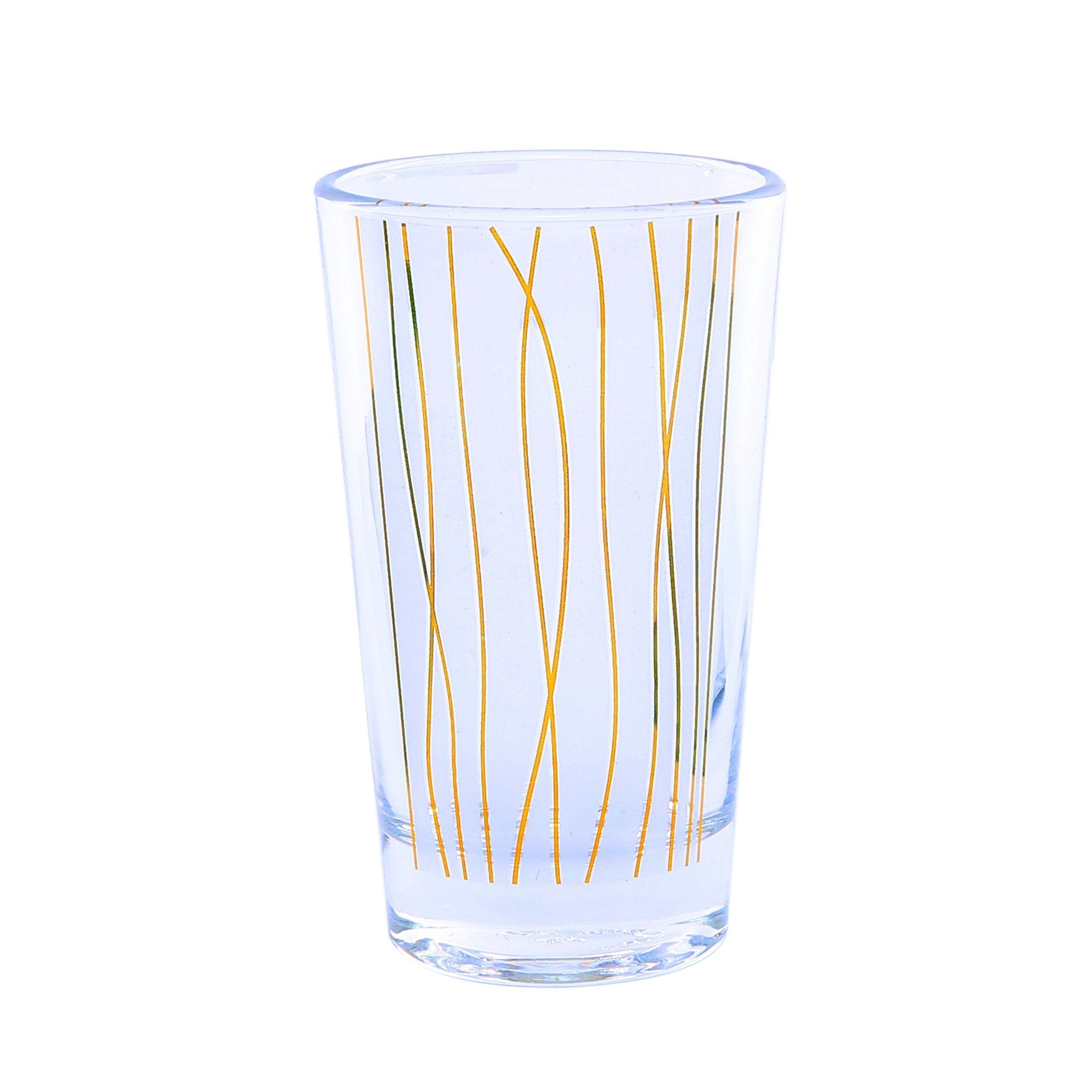 Royalford 6 Pieces Glass Lawa Royal Tea Set Gold