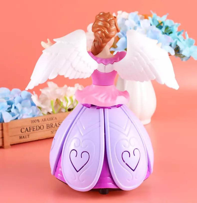 Kids Toys Dancing Doll Princes Dancing Angel With LED Light Rotating