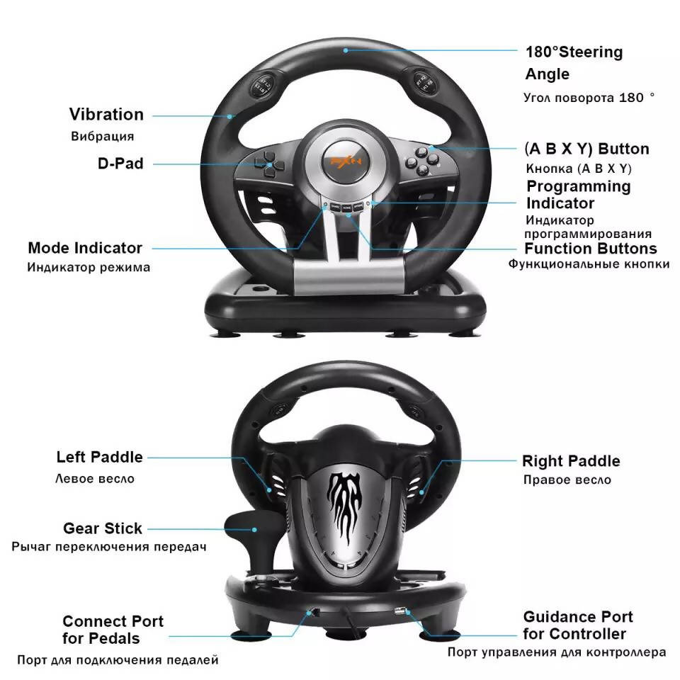 PXN Racing Wheel Gaming Steering Wheel for PC