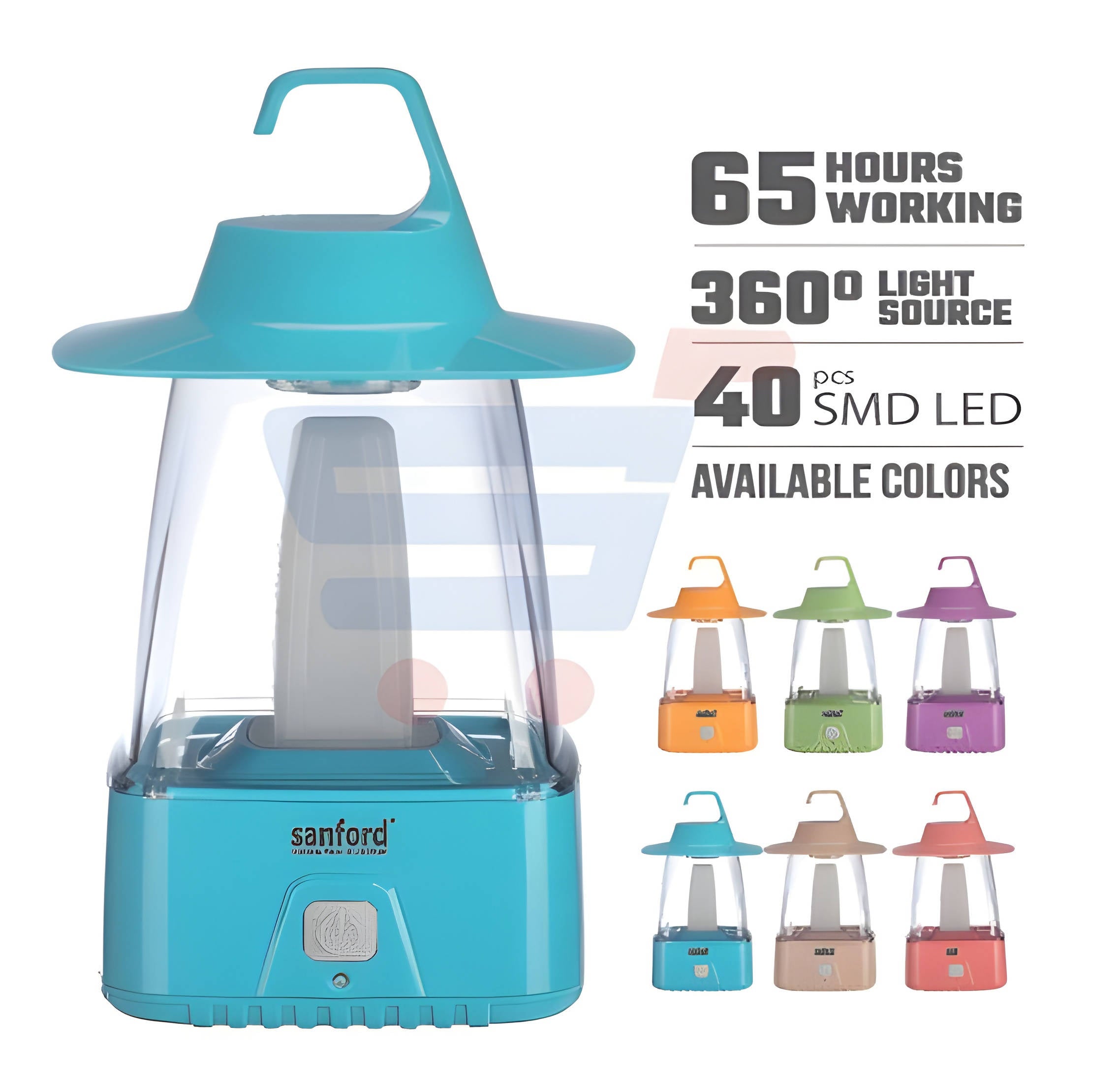 Sanford Rechargeable Camping Light 40PCS Blue