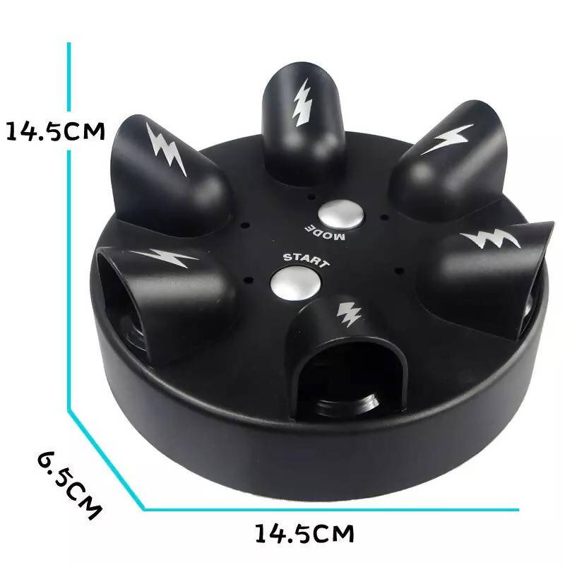 Novel Funny Lucky Shock Six Finger Heart Rate Lie Detector Party Truth Big Adventure Decompression Trick Toy