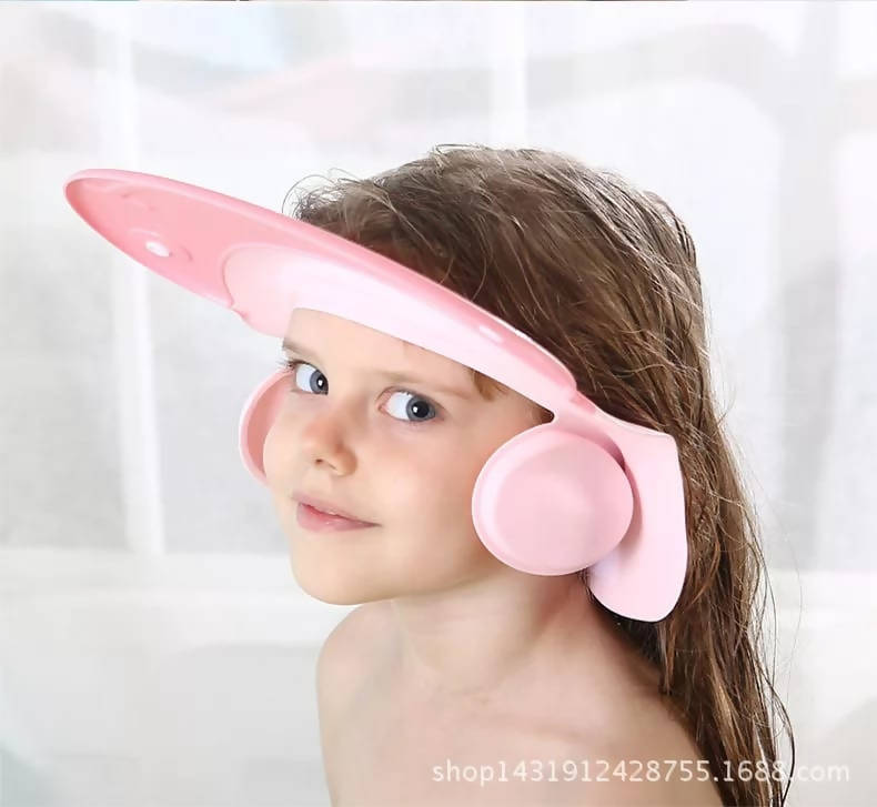 Baby Shower Cap Adjustable Hair Washing Hat For Newborn Baby Ear Protection Safe Children Kids Shampoo Shield Bath Head Cover
