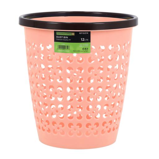 Royalford Dust bin Portable Lightweight Orange