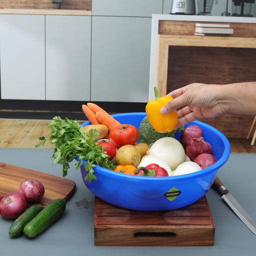 Royalford RF10706 Plastic Basin, 6L Rolled Rim Wash Tub