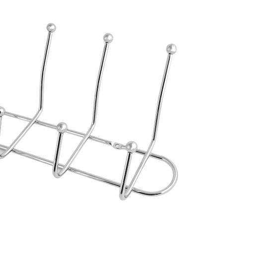 Royalford Metal Hanger 6 Hooks Silver