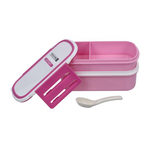 Royalford 2Layer Air Tight Lunch Box-Pink 1X12