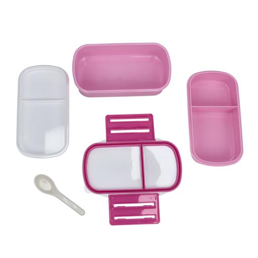 Royalford 2Layer Air Tight Lunch Box-Pink 1X12