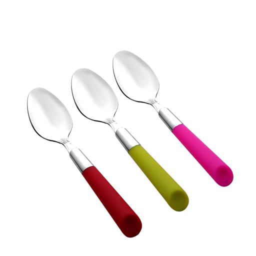 Royalford RF8292 Royalford 3Pcs Tea Spoon Plain Pattern Cutlery, Dishwasher Safe, Mirror Polished, Ergonomic Handle