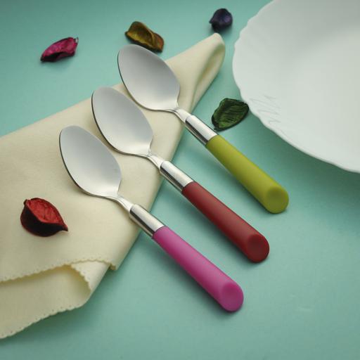 Royalford RF8292 Royalford 3Pcs Tea Spoon Plain Pattern Cutlery, Dishwasher Safe, Mirror Polished, Ergonomic Handle