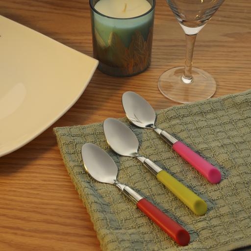 Royalford RF8292 Royalford 3Pcs Tea Spoon Plain Pattern Cutlery, Dishwasher Safe, Mirror Polished, Ergonomic Handle