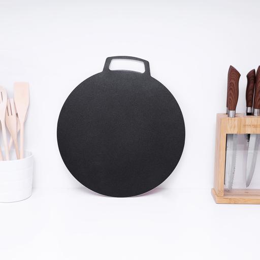 Royalford 30CM Aluminium Non Stick Flat Tawa Black