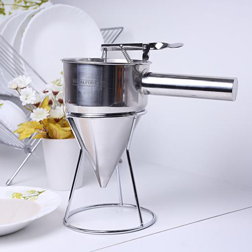 Royalford Stainless Steel Pan Cake Dispenser Silver