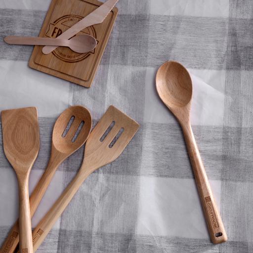 Royalford RF9790 Royalford 30*6Cm Rubber Wood Serving Spoon