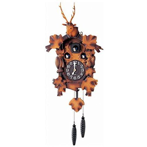 Rhythm Cuckoo Wooden Wall Clock 4MJ419R06 | stylish watch | accurate timekeeping | wall clock | round clock | Casio watch | wall watch | home décor | timepiece | Halabh.com
