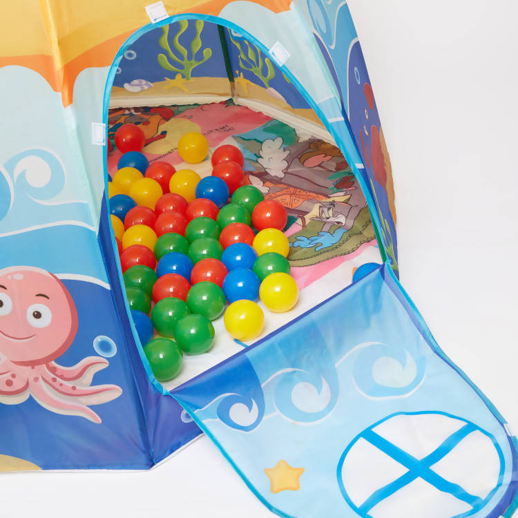Juniors Fish Print Tent with 100 Balls
