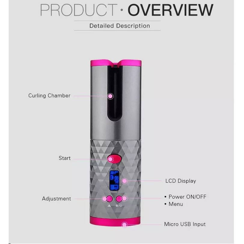 EqiEch Portable Cordless Auto Hair Curler Online in Bahrain - Halabh