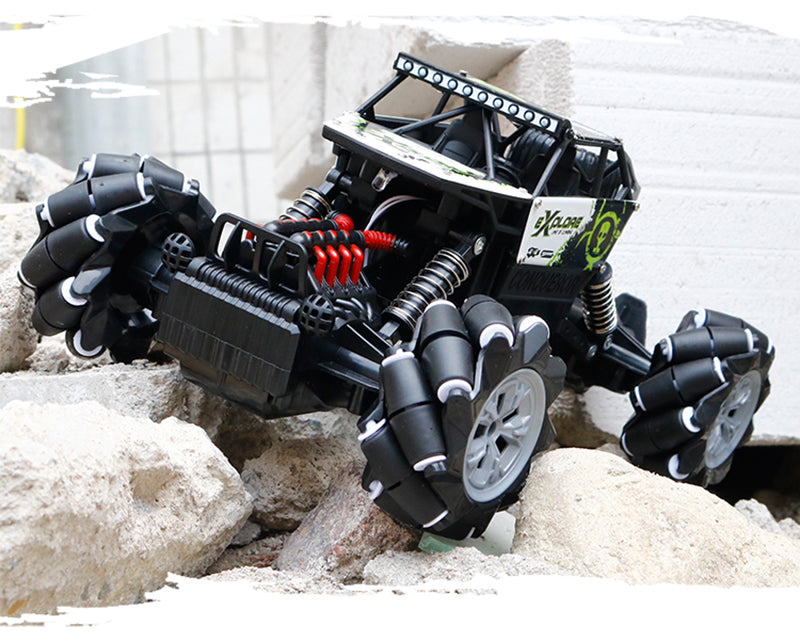 لعبة سيارة دريفت بجهاز تحكم عن بعد 4WD RC Car 1:16 2.4G Stunt Drift Run مائل