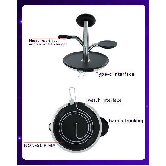 CHGeek Multifunction Magnetic Sunction Wireless Charger