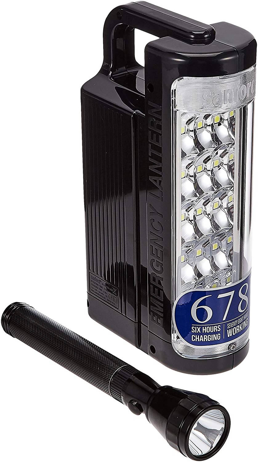 Sanford 2 in 1 Rechargeable LED Flashlight Black