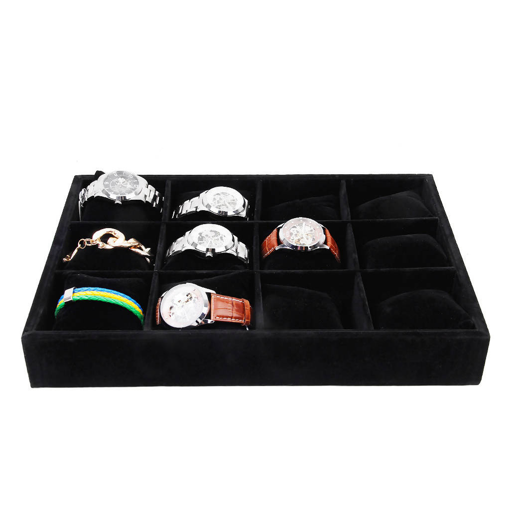 Watch And Accessories Organizer Storage WO-BLACK | watch storage | box | jewelry box | timepiece storage | luxury accessories | organizational products | elegant design | secure lock | Halabh.com