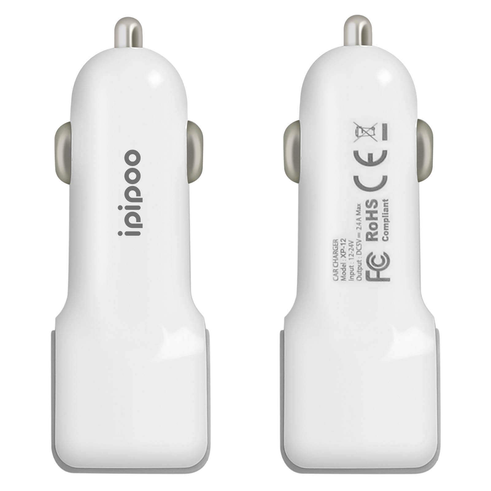 IPIPOO XP-12 شاحن سيارة سريع الشحن USB مزدوج