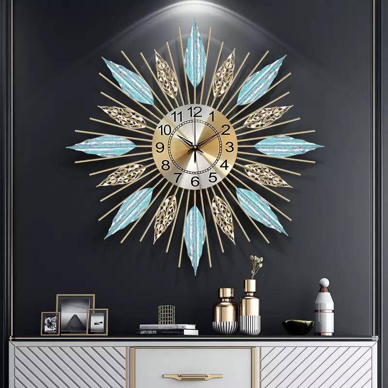 Fashion Large Metal Round Wall Clock DE-100022 | stylish watch | accurate timekeeping | wall clock | round clock | Casio watch | wall watch | home décor | timepiece | Halabh.com