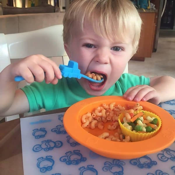 Oogaa Baby Bowl and Lid Silicone Orange