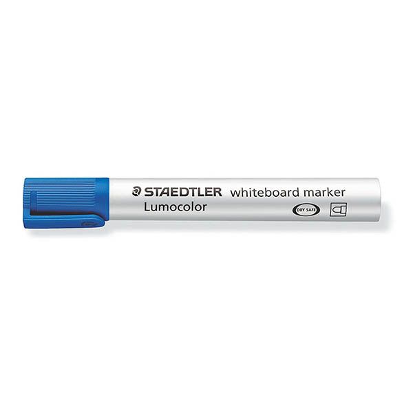 Staedtler Lumocolor 351-3 Bullet Tip Whiteboard Marker - Blue- Box of 10 Pieces ST-351-03