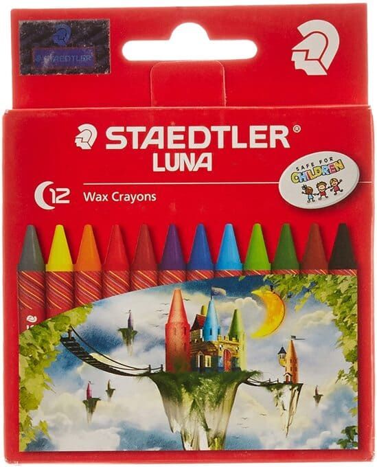 Staedtler Luna 12 Wax Crayon Set ST-2200-LC12