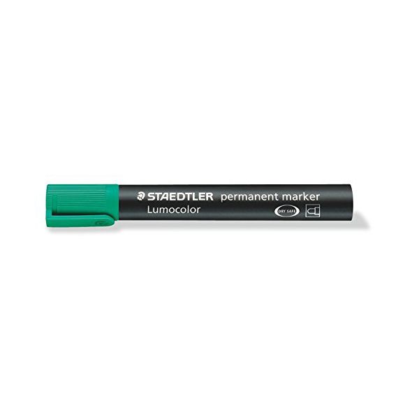 Staedtler Lumocolor Bullet Tip Permanent Marker Green Box of 10 Pieces ST-352-05