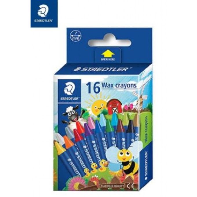 Staedtler Wax Crayon Set of 16 Colors ST-2200-NC16