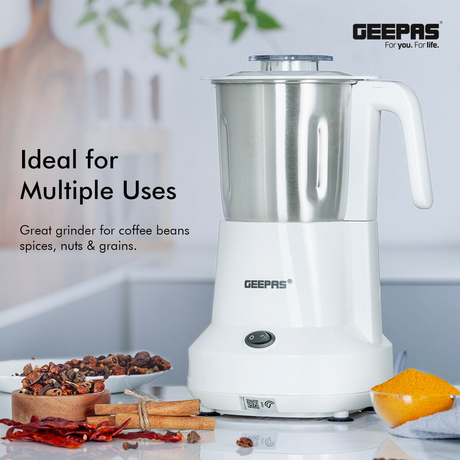 Shop Geepas Electric Grinder Coffee| Electric Machine | Halabh