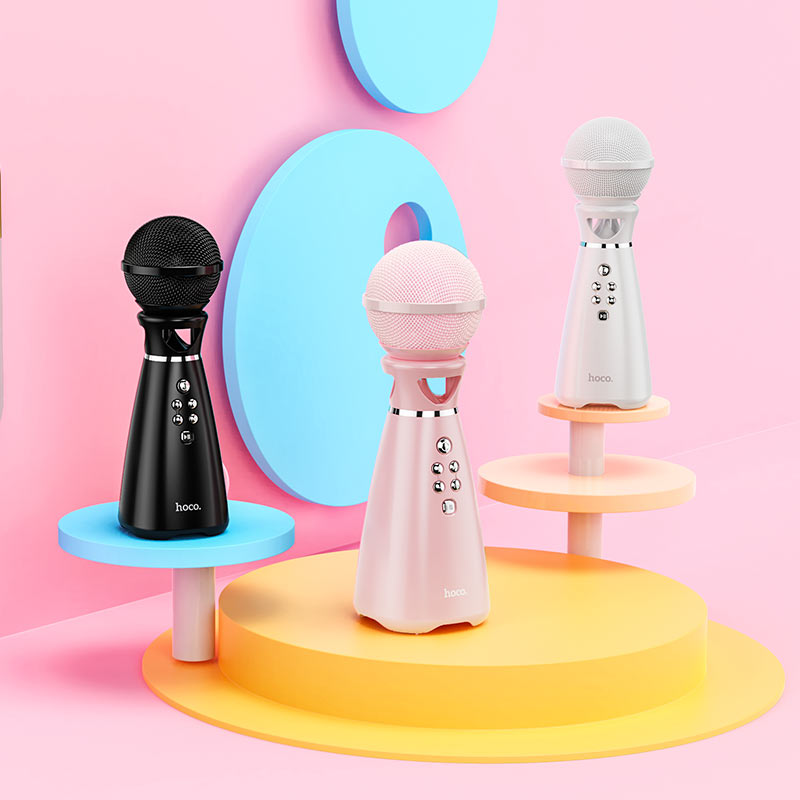 Hoco Microphone Wireless Karaoke Mic White