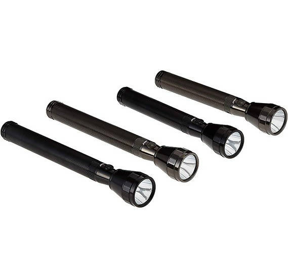Sanford Rechargeable Led Search Light Combo Set Of 4 in 1 Combo Black