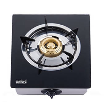Shop Sanford 1 Burner Gas Stove Glass Black | Best Stove | Halabh