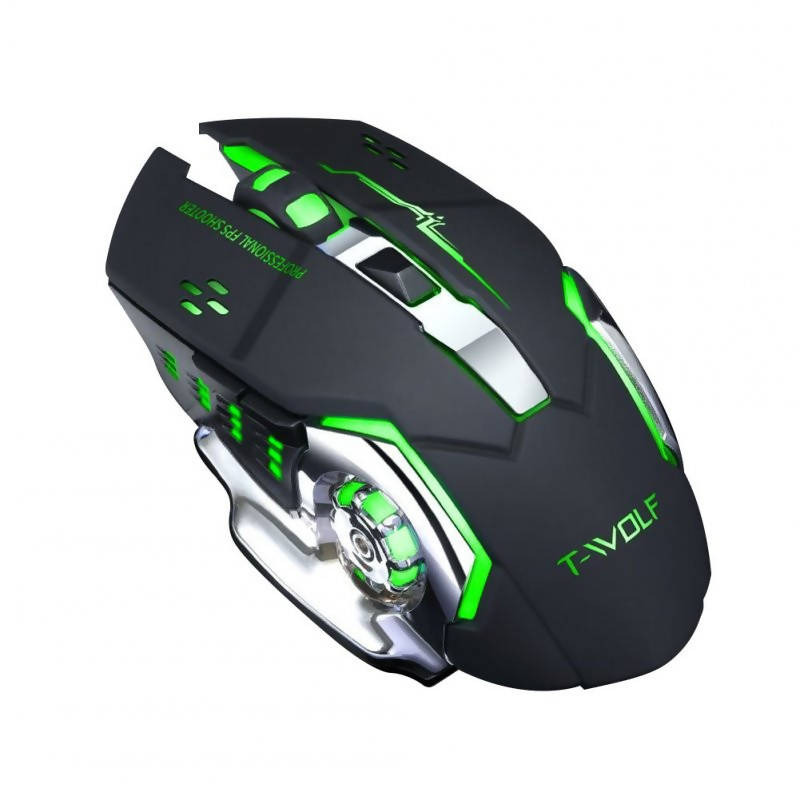 Shop T-WOLF Rechargeable Wireless Gaming Mouse | Gamer Mouse