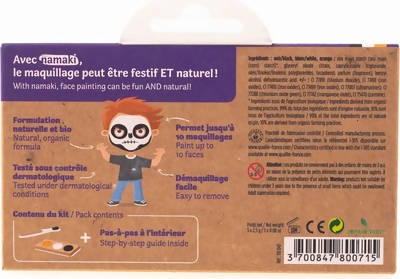 Namaki Pumpkin & Skeleton Face Painting Kit Multi Color