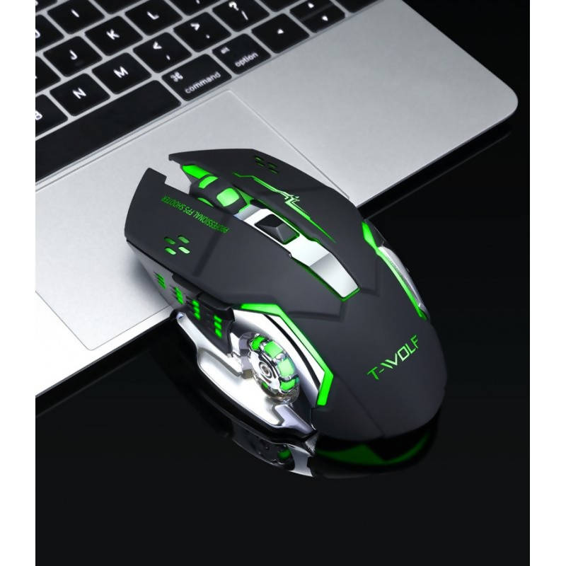 Shop T-WOLF Rechargeable Wireless Gaming Mouse | Gamer Mouse