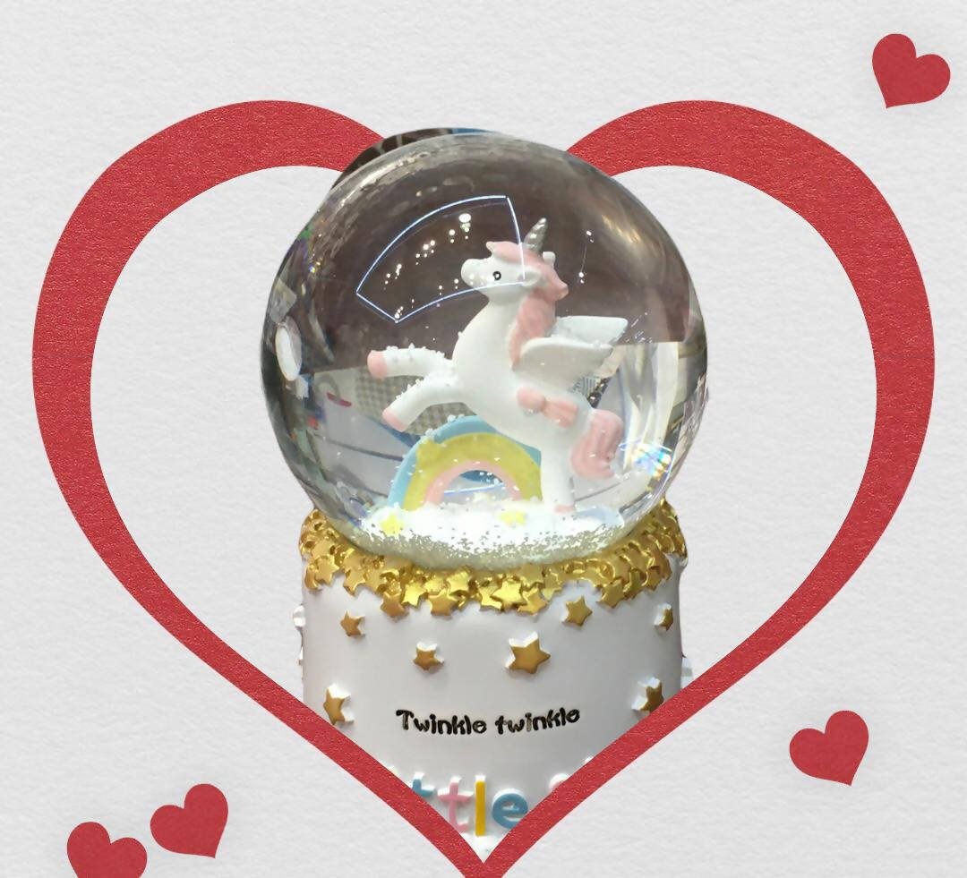 Creative Music Box Crystal Ball With Snow Music Decoration