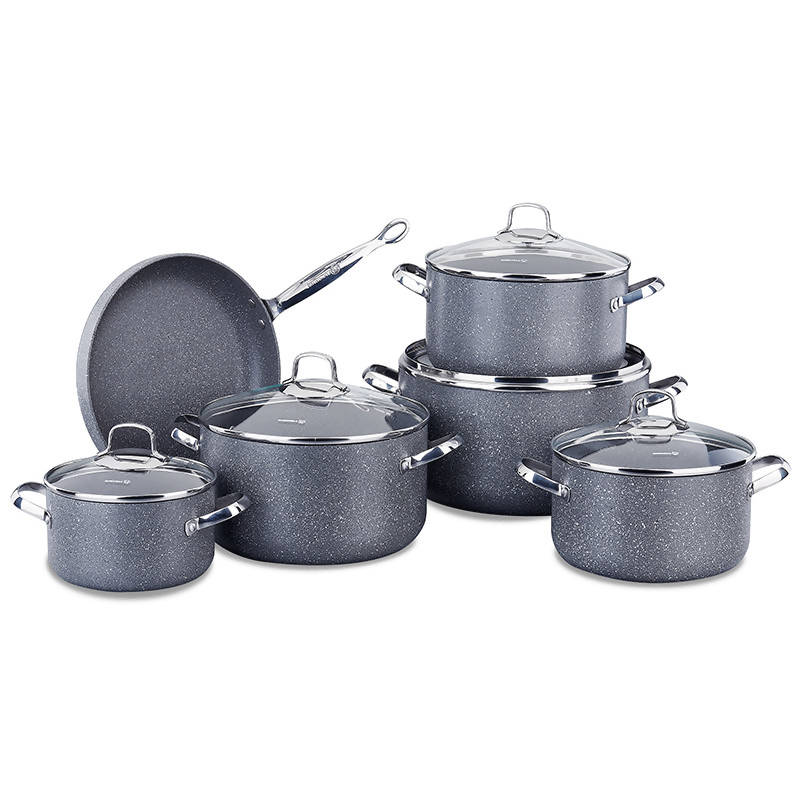 Korkmaz Nea Granit 2xl 11 Pcs Cookware Set