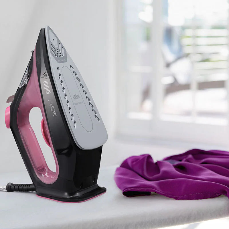 Braun TexStyle 1 Steam Iron 2000W 220ml Tank Purple