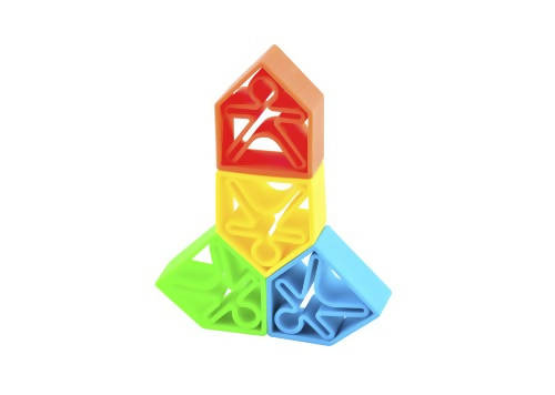 Dena 6 Kids 6 Houses Neon Multicolor